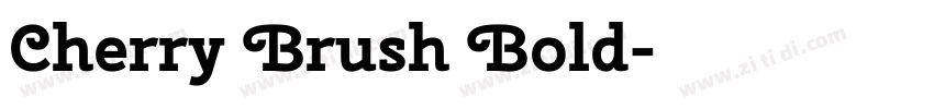 Cherry Brush Bold字体转换